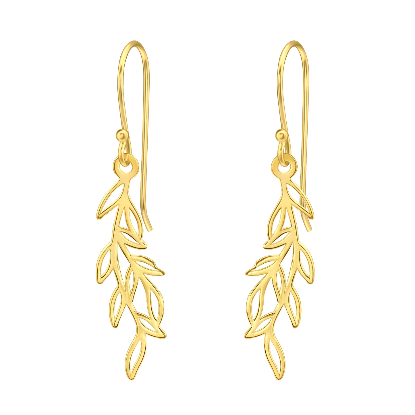 Classic Gold-Toned Leaf Earrings - Get a free mystery pair of earrings