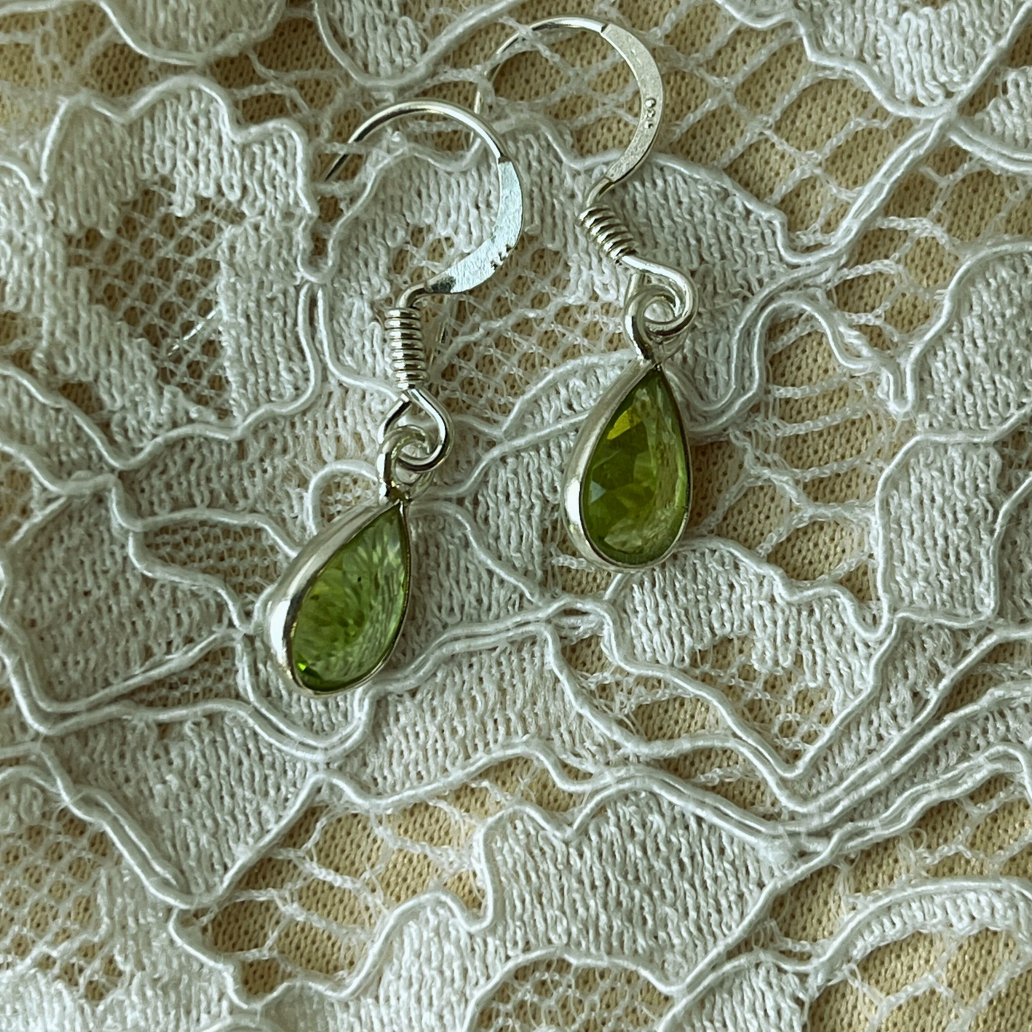 Sterling Silver Peridot Earrings - Get a free mystery pair