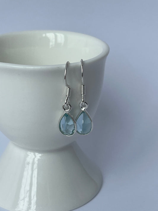 Sterling Silver Blue Topaz Earrings - Get a mystery pair free