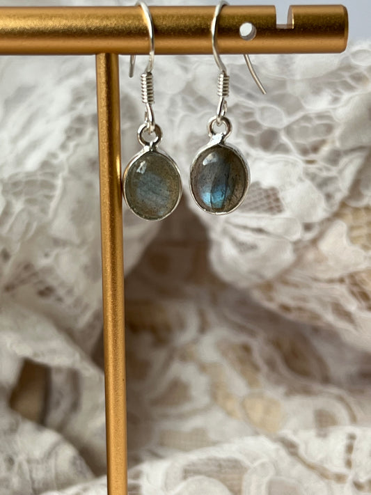Sterling Silver - Labradorite Earrings. Get a Mystery Pair Free